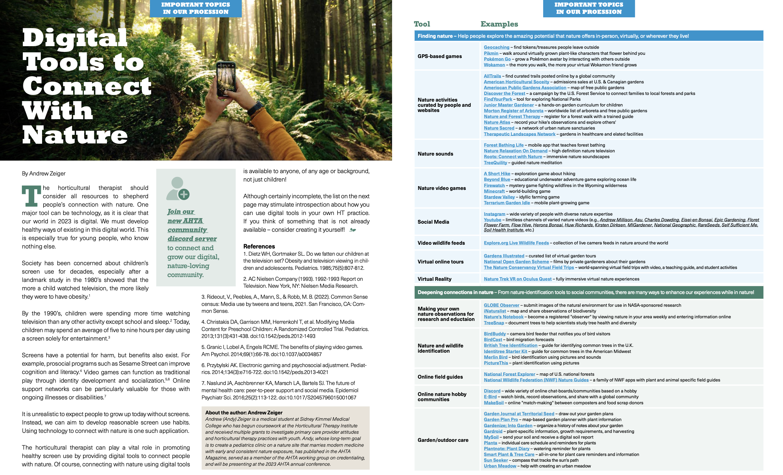 Digital Tools to Connect With Nature