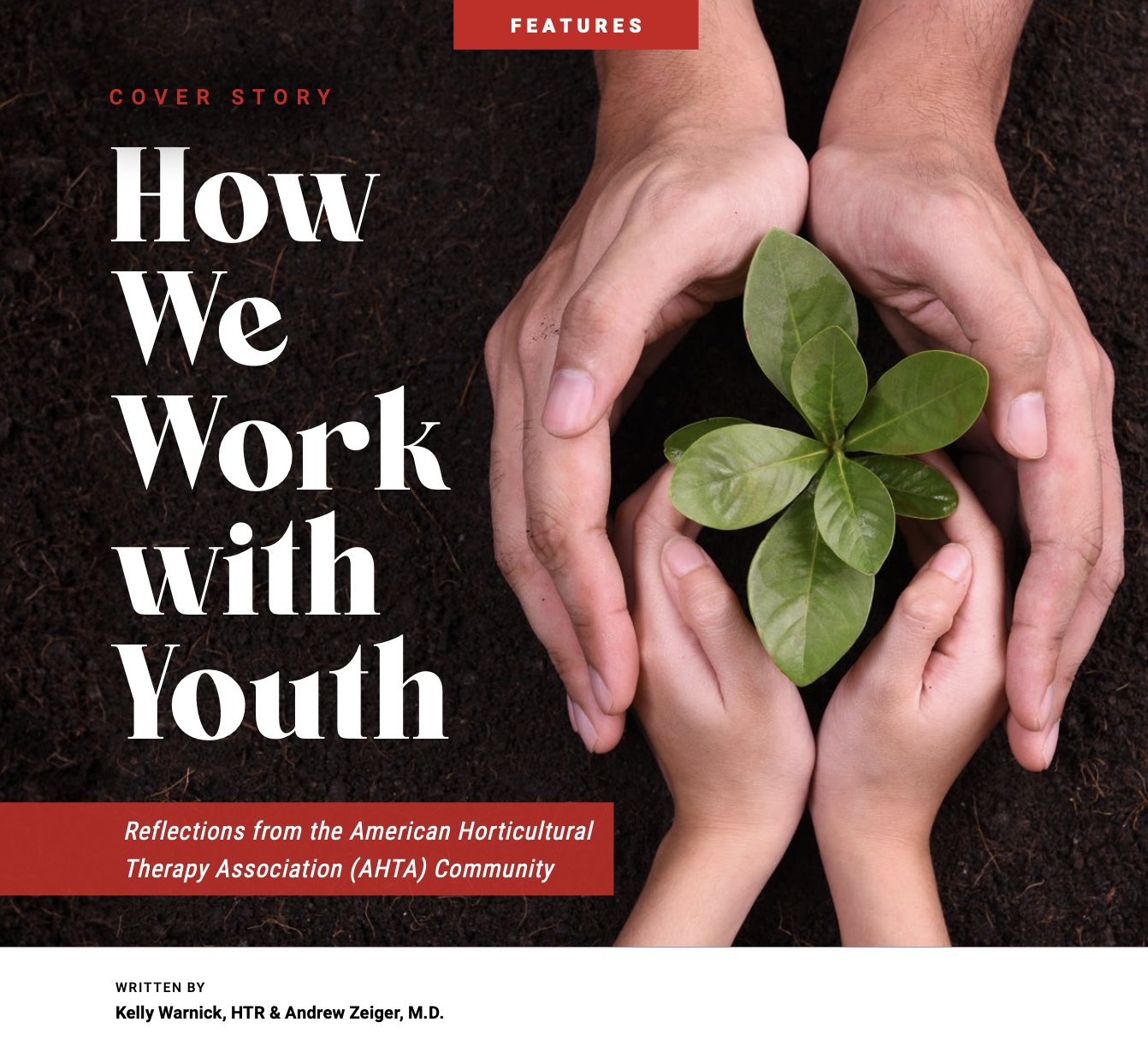 How We Work With Youth: Reflections from the American Horticultural Therapy Association Community